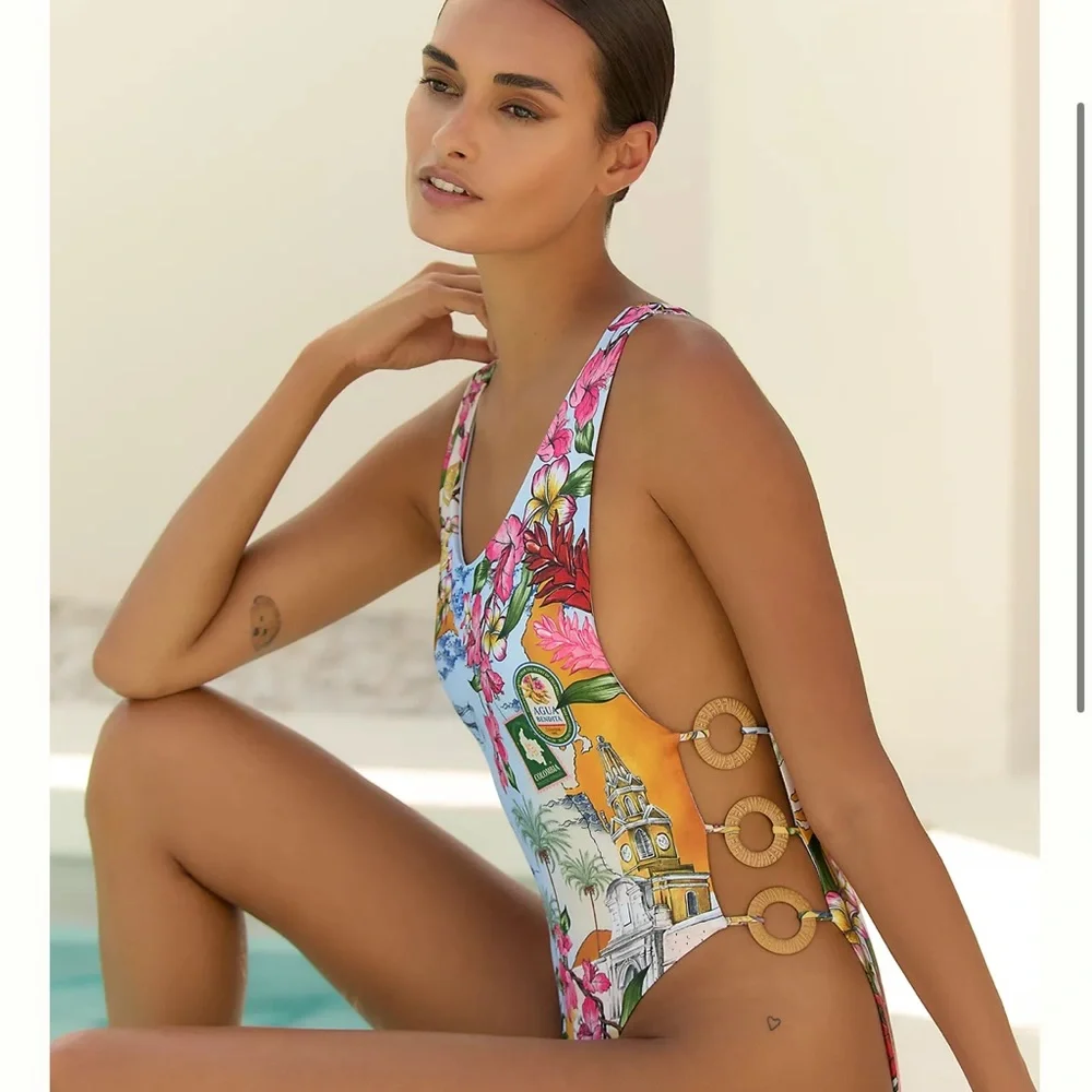 Agua Bendita Tribeca Ventura One-Piece Swimsuit - Picture 1 of 4